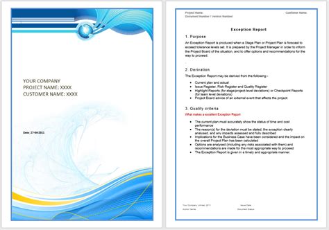 microsoft word financial report template